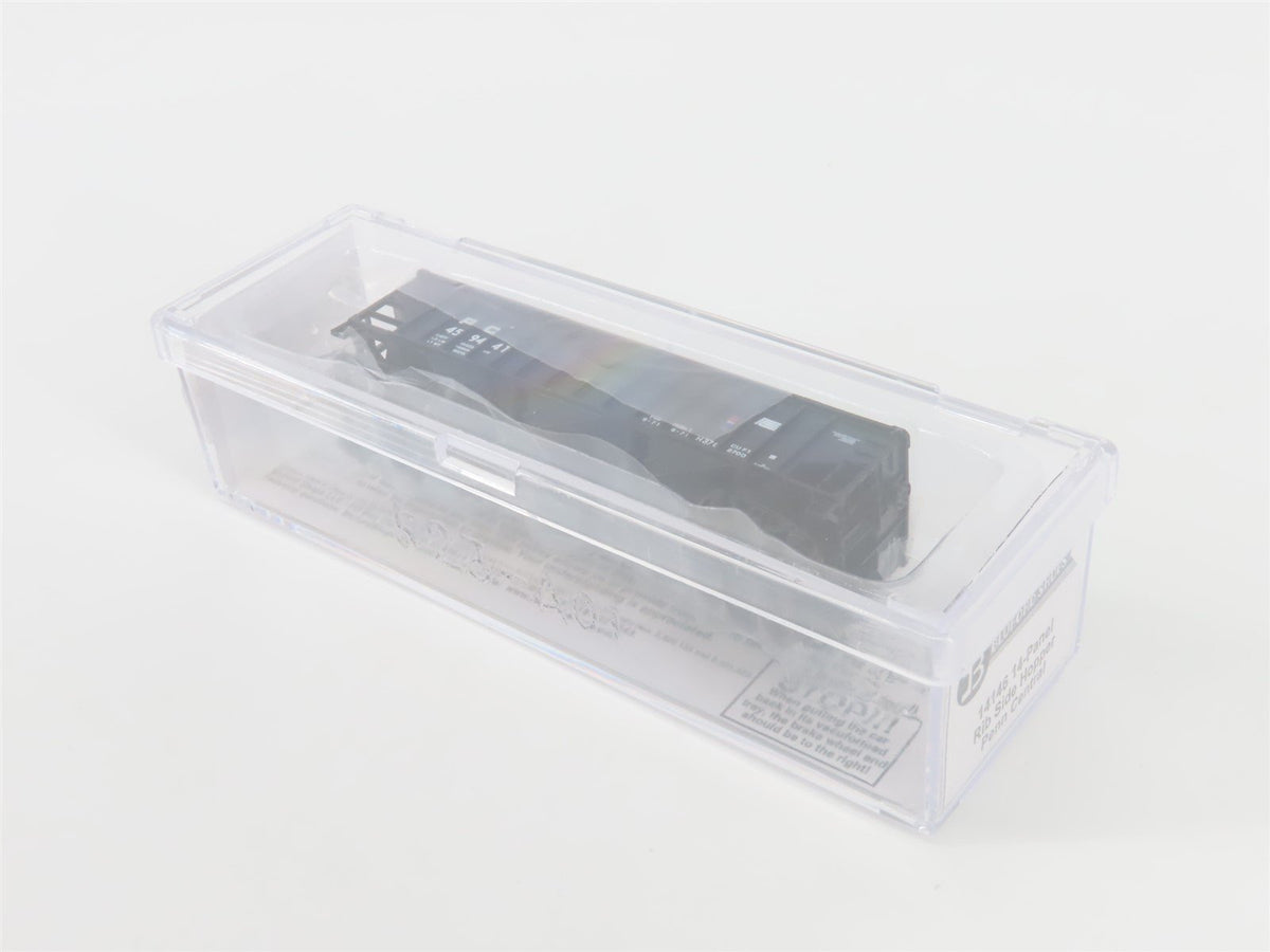 N Bluford Shops 14146 PC Penn Central 3-Bay Rib-Side Hopper #459441 w/ Load