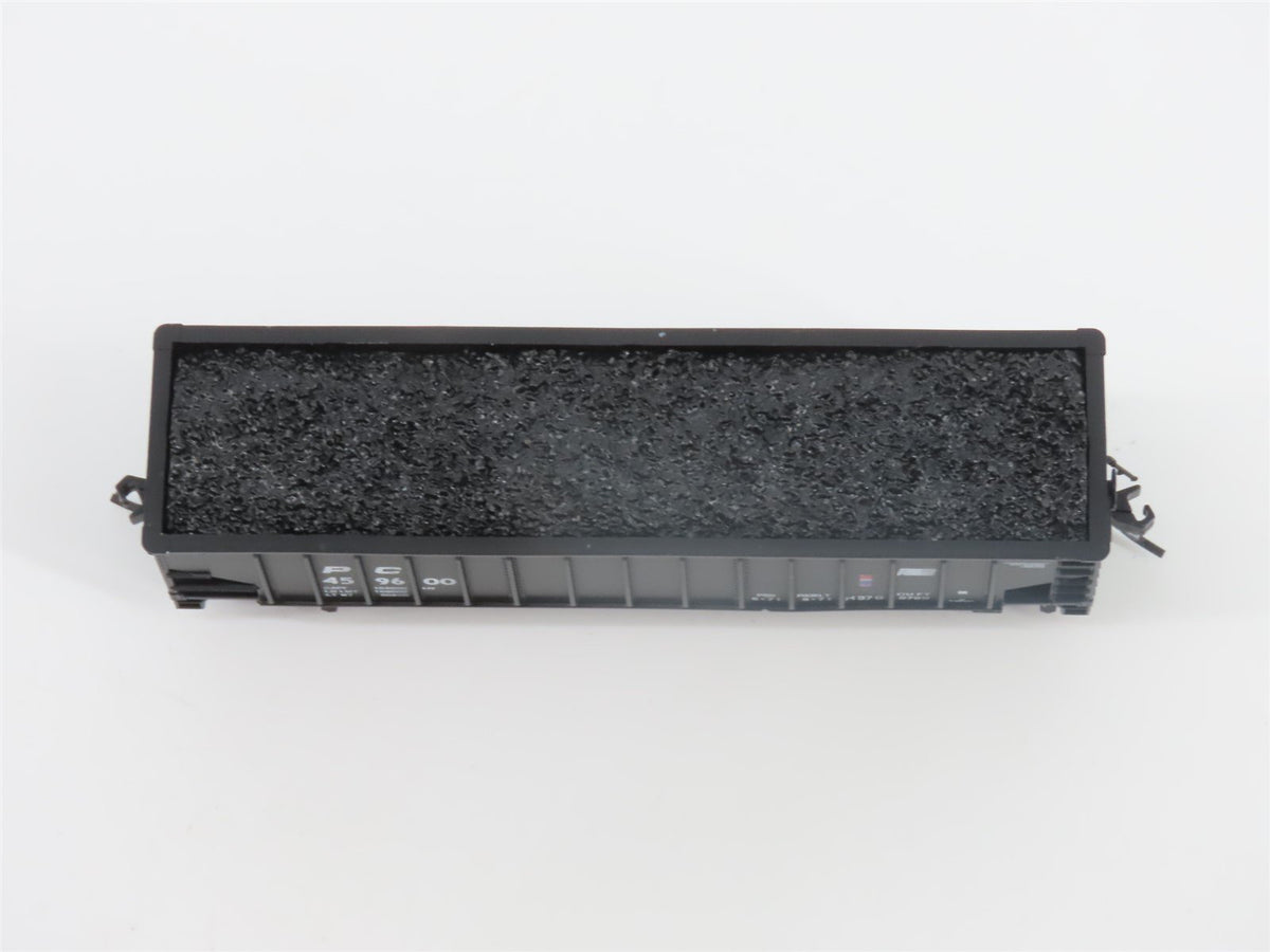 N Bluford Shops 14146 PC Penn Central 3-Bay Rib-Side Hopper #459600 w/ Load