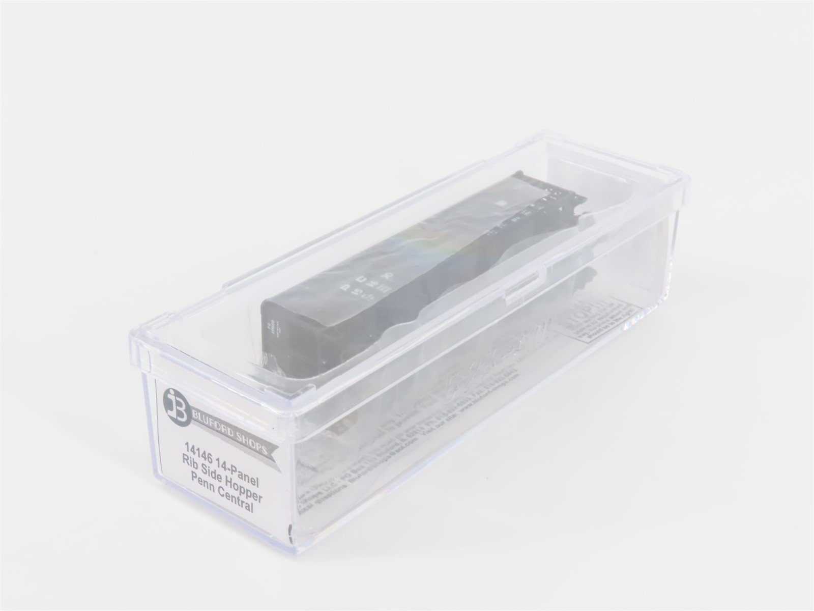 N Bluford Shops 14146 PC Penn Central 3-Bay Rib-Side Hopper #459600 w/ Load