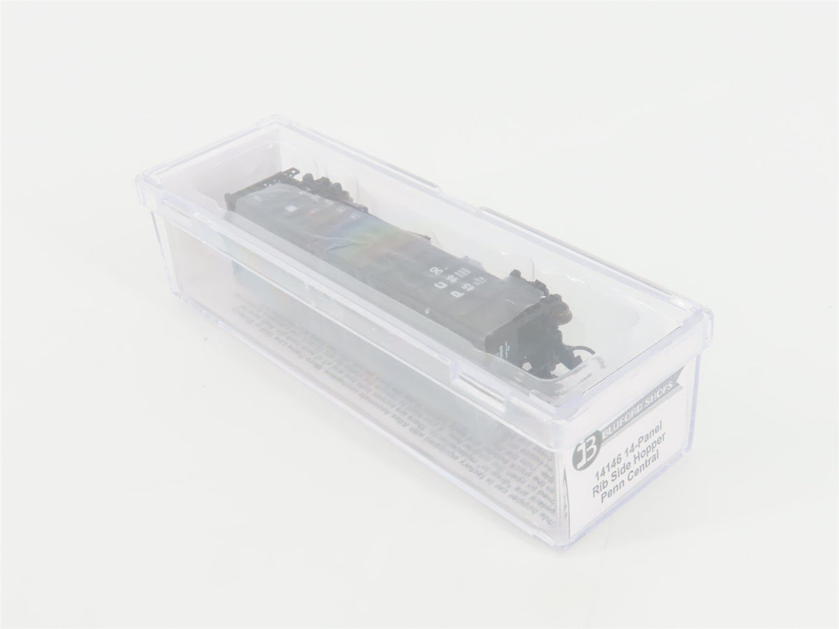 N Bluford Shops 14146 PC Penn Central 3-Bay Rib-Side Hopper #459600 w/ Load