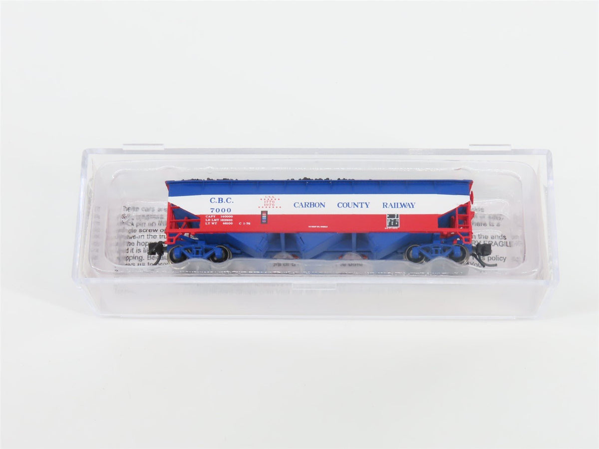 N Bluford Shops NSE BLU15-07 CBC Carbon County Bicentennial 3-Bay Hopper w/ Load