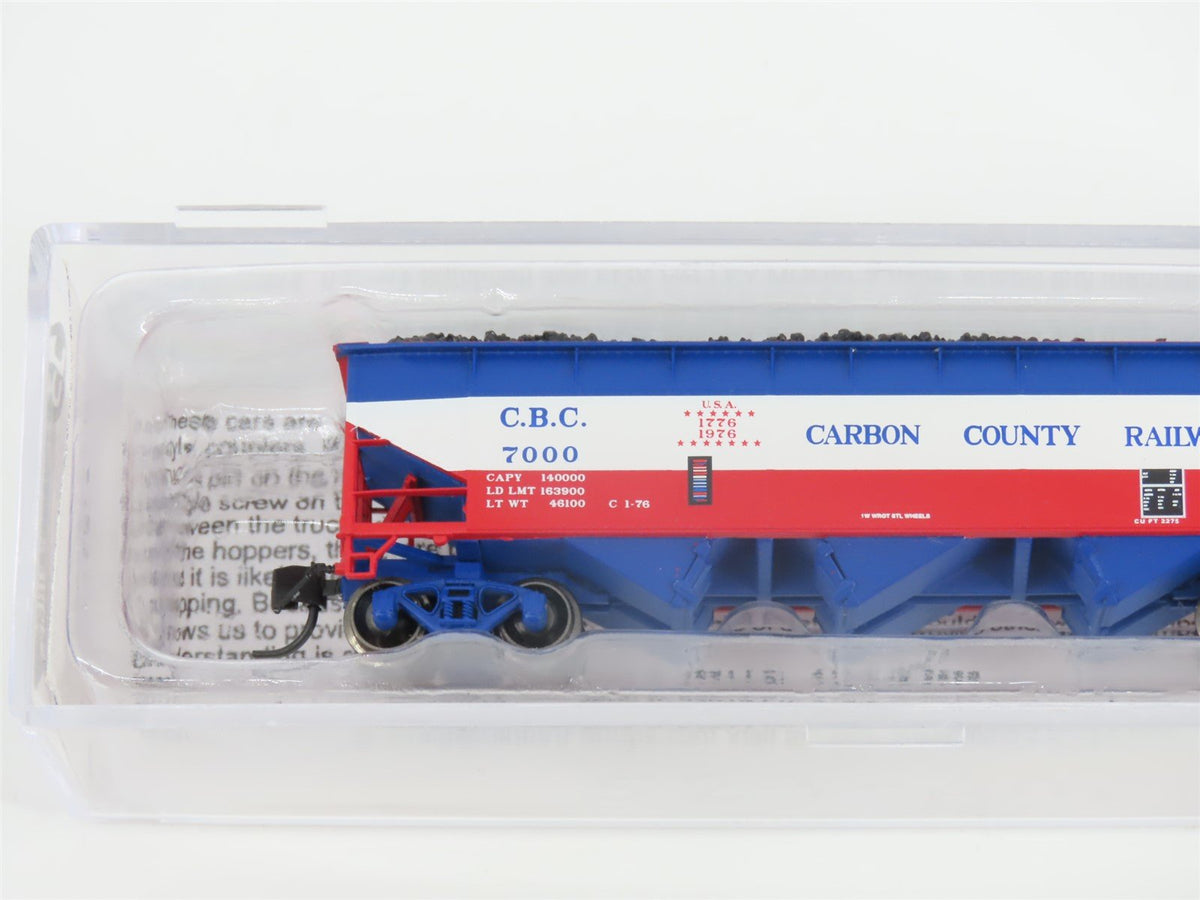 N Bluford Shops NSE BLU15-07 CBC Carbon County Bicentennial 3-Bay Hopper w/ Load