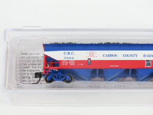 N Bluford Shops NSE BLU15-07 CBC Carbon County Bicentennial 3-Bay Hopper w/ Load
