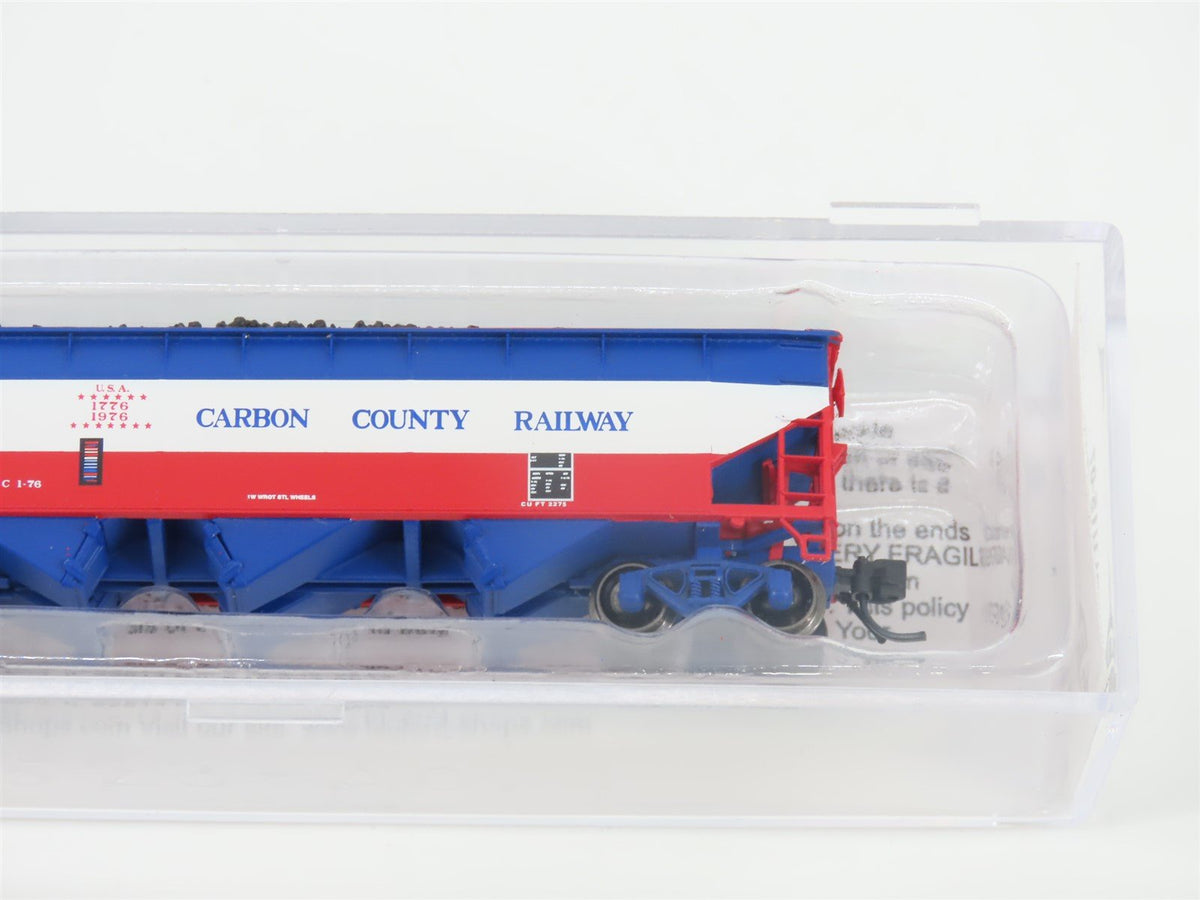 N Bluford Shops NSE BLU15-07 CBC Carbon County Bicentennial 3-Bay Hopper w/ Load