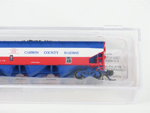 N Bluford Shops NSE BLU15-07 CBC Carbon County Bicentennial 3-Bay Hopper w/ Load