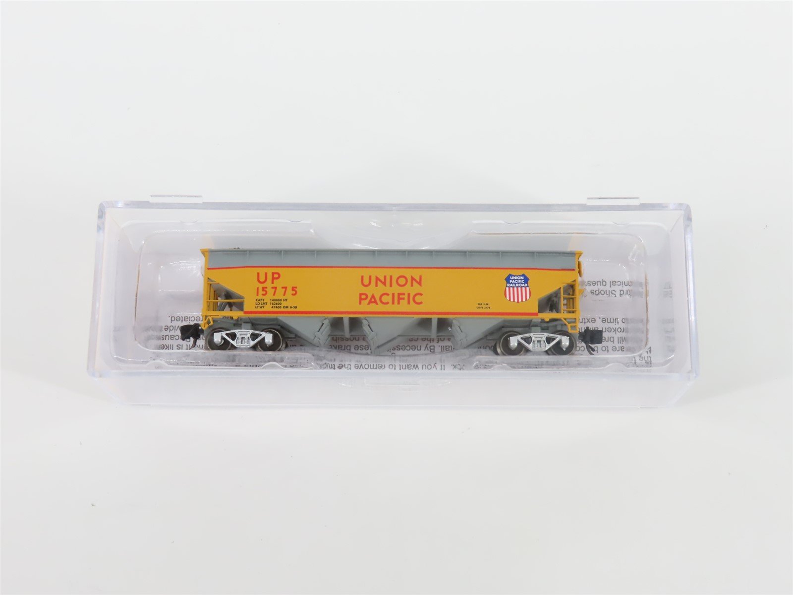 N Scale Bluford Shops NSE BLU23-06 UP 1958 Scheme 3-Bay Hopper #15775 w/ Load