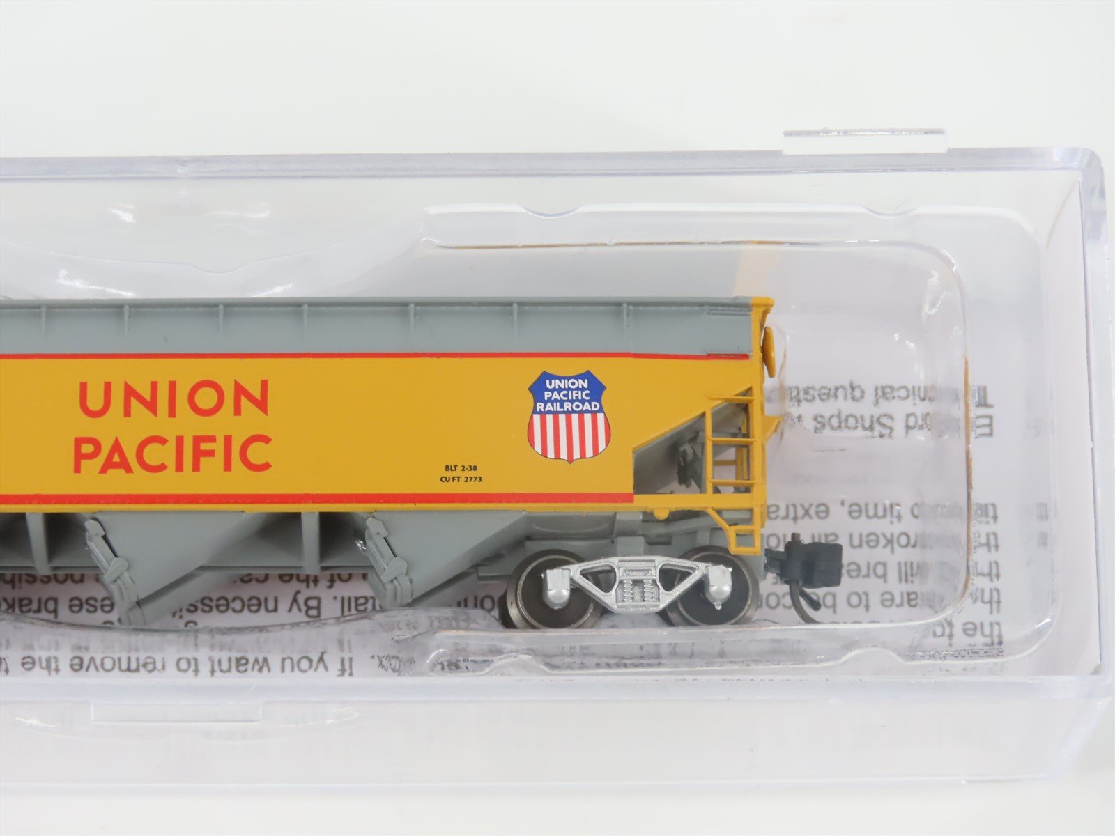 N Scale Bluford Shops NSE BLU23-06 UP 1958 Scheme 3-Bay Hopper #15775 w/ Load