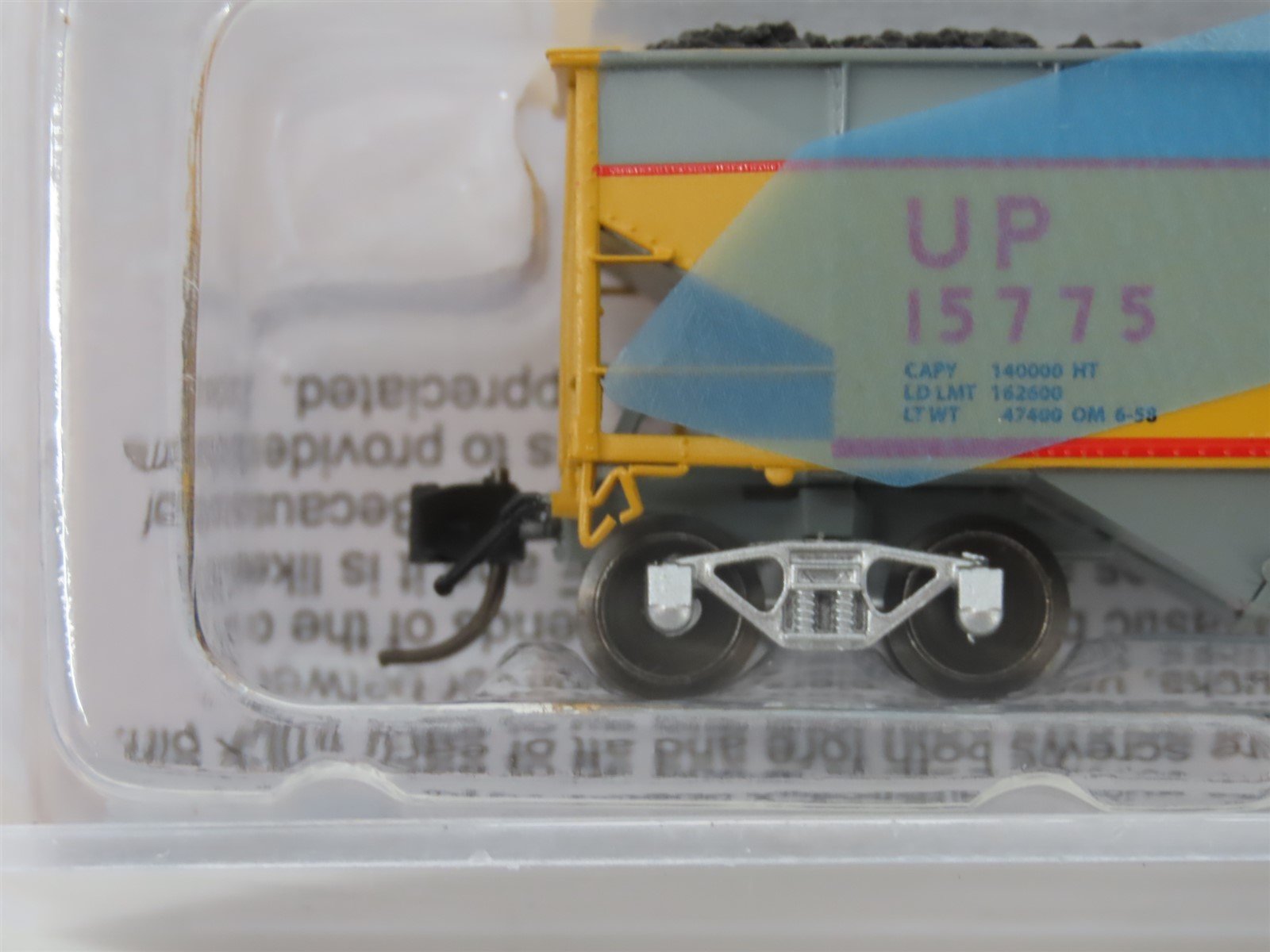 N Scale Bluford Shops NSE BLU23-06 UP 1958 Scheme 3-Bay Hopper #15775 w/ Load