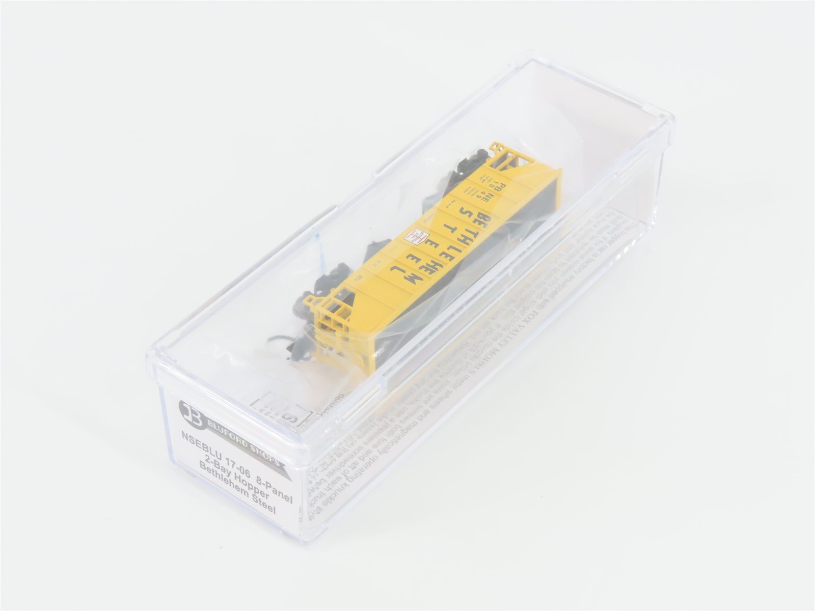 N Bluford Shops NSE BLU17-06 PBNE Bethlehem Steel 2-Bay Hopper #1049 w/ Load