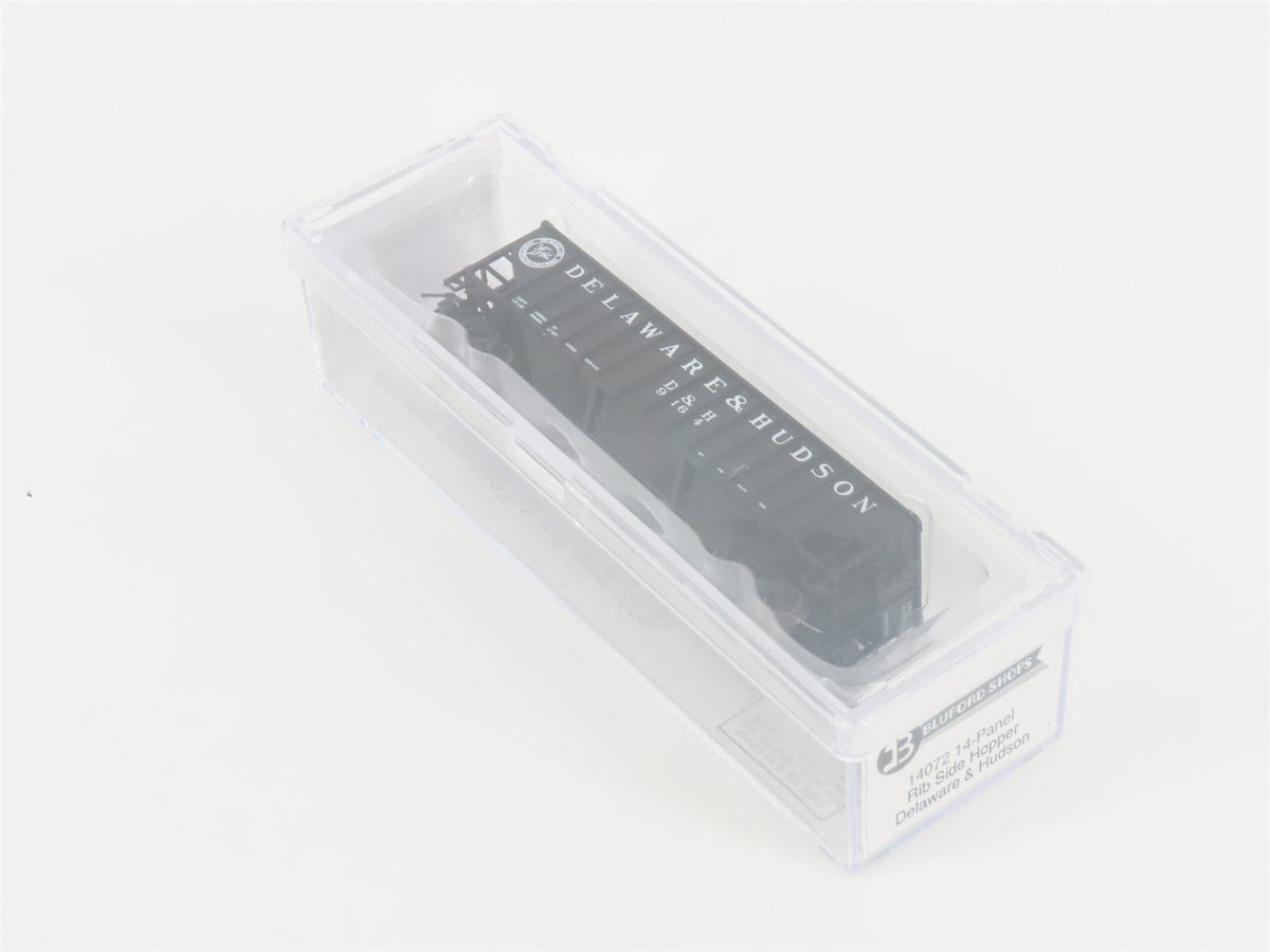 N Bluford Shops 14072 D&amp;H &quot;Bridge Line&quot; 3-Bay Rib-Side Hopper #9164 w/ Load