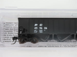 N Bluford Shops 14142 PC Penn Central 3-Bay Rib-Side Hopper #459606 w/ Load