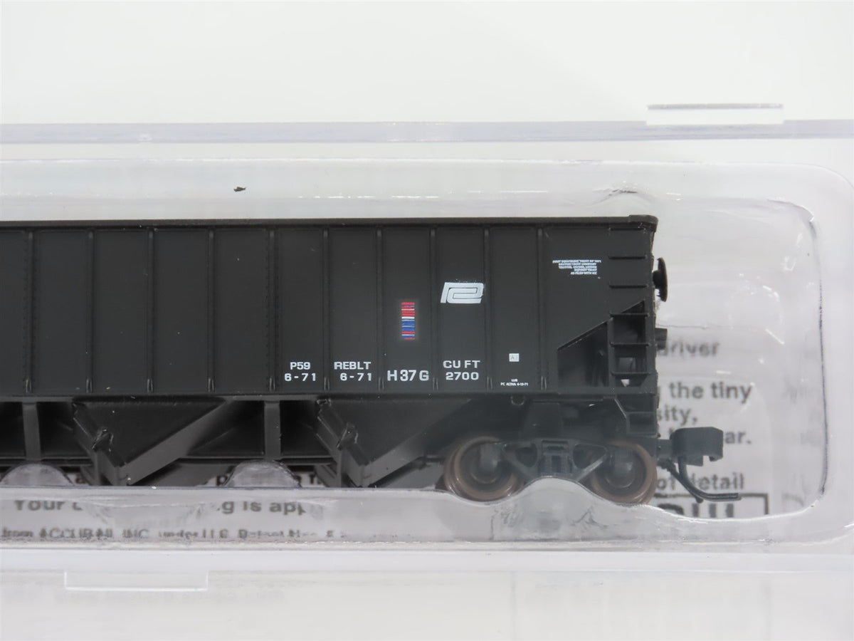 N Bluford Shops 14142 PC Penn Central 3-Bay Rib-Side Hopper #459606 w/ Load