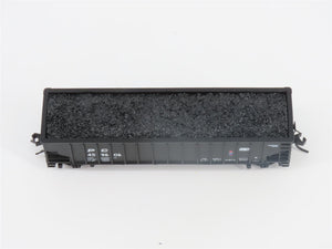 N Bluford Shops 14142 PC Penn Central 3-Bay Rib-Side Hopper #459606 w/ Load