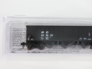 N Bluford Shops 14146 PC Penn Central 3-Bay Rib-Side Hopper #459839 w/ Load