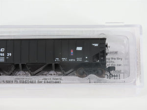 N Bluford Shops 14146 PC Penn Central 3-Bay Rib-Side Hopper #459839 w/ Load
