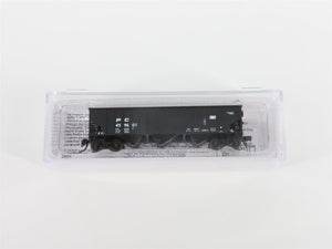 N Bluford Shops 14143 PC Penn Central 3-Bay Rib-Side Hopper #459601 w/ Load