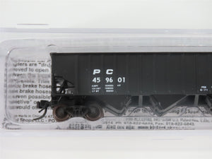 N Bluford Shops 14143 PC Penn Central 3-Bay Rib-Side Hopper #459601 w/ Load