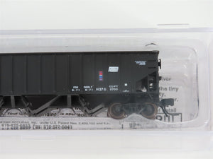 N Bluford Shops 14143 PC Penn Central 3-Bay Rib-Side Hopper #459601 w/ Load