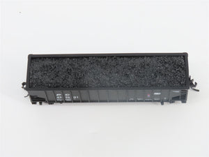 N Bluford Shops 14143 PC Penn Central 3-Bay Rib-Side Hopper #459601 w/ Load