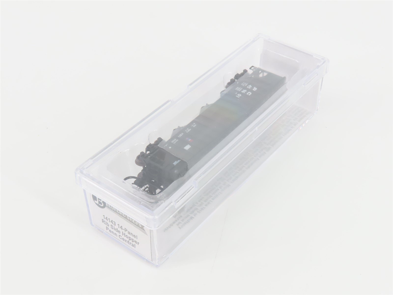 N Bluford Shops 14143 PC Penn Central 3-Bay Rib-Side Hopper #459601 w/ Load