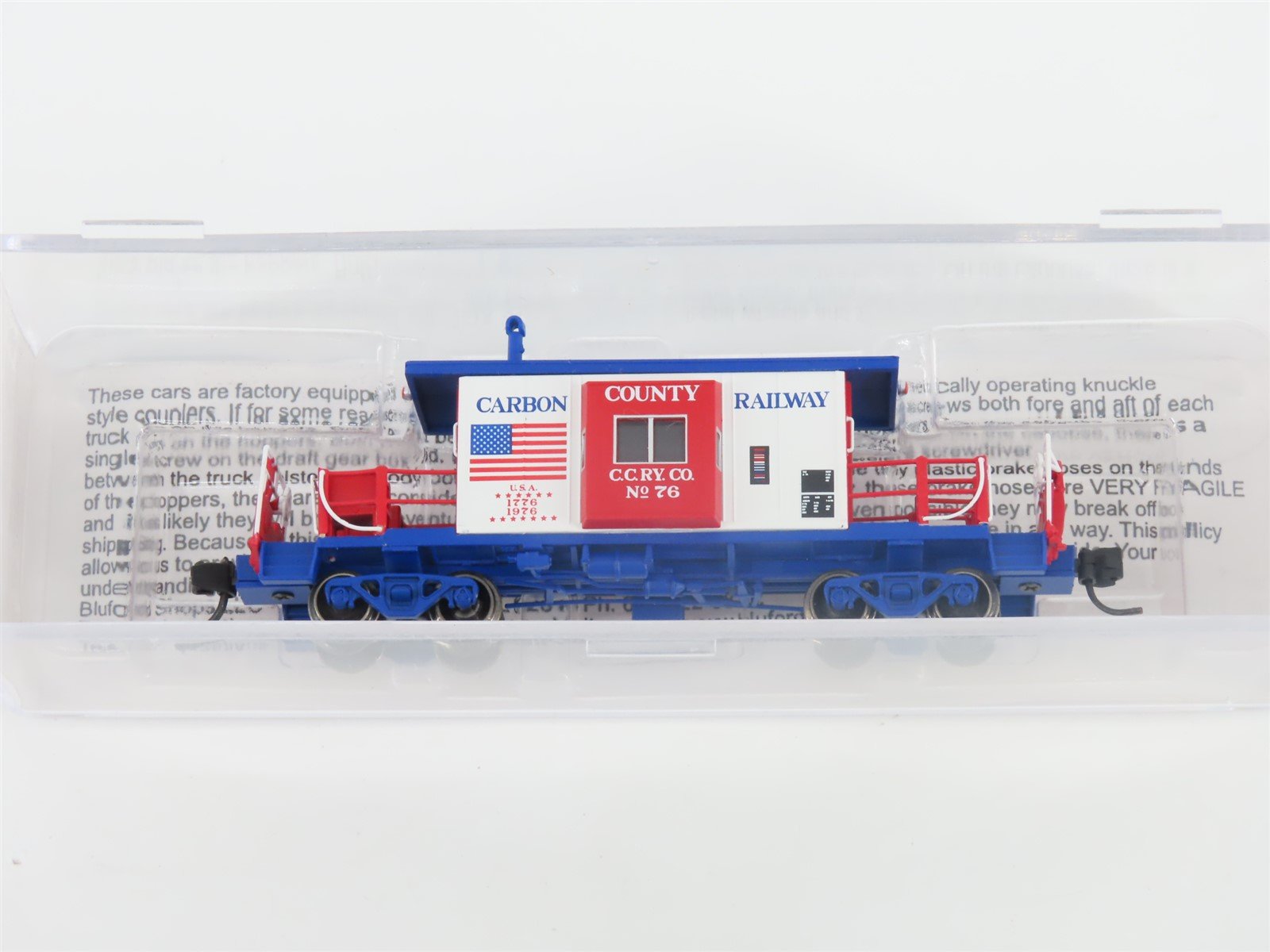 N Bluford Shops NSE BLU15-07 C.C.RY Carbon County Bicentennial Transfer Caboose