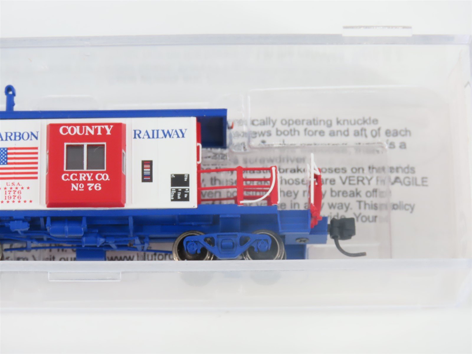 N Bluford Shops NSE BLU15-07 C.C.RY Carbon County Bicentennial Transfer Caboose