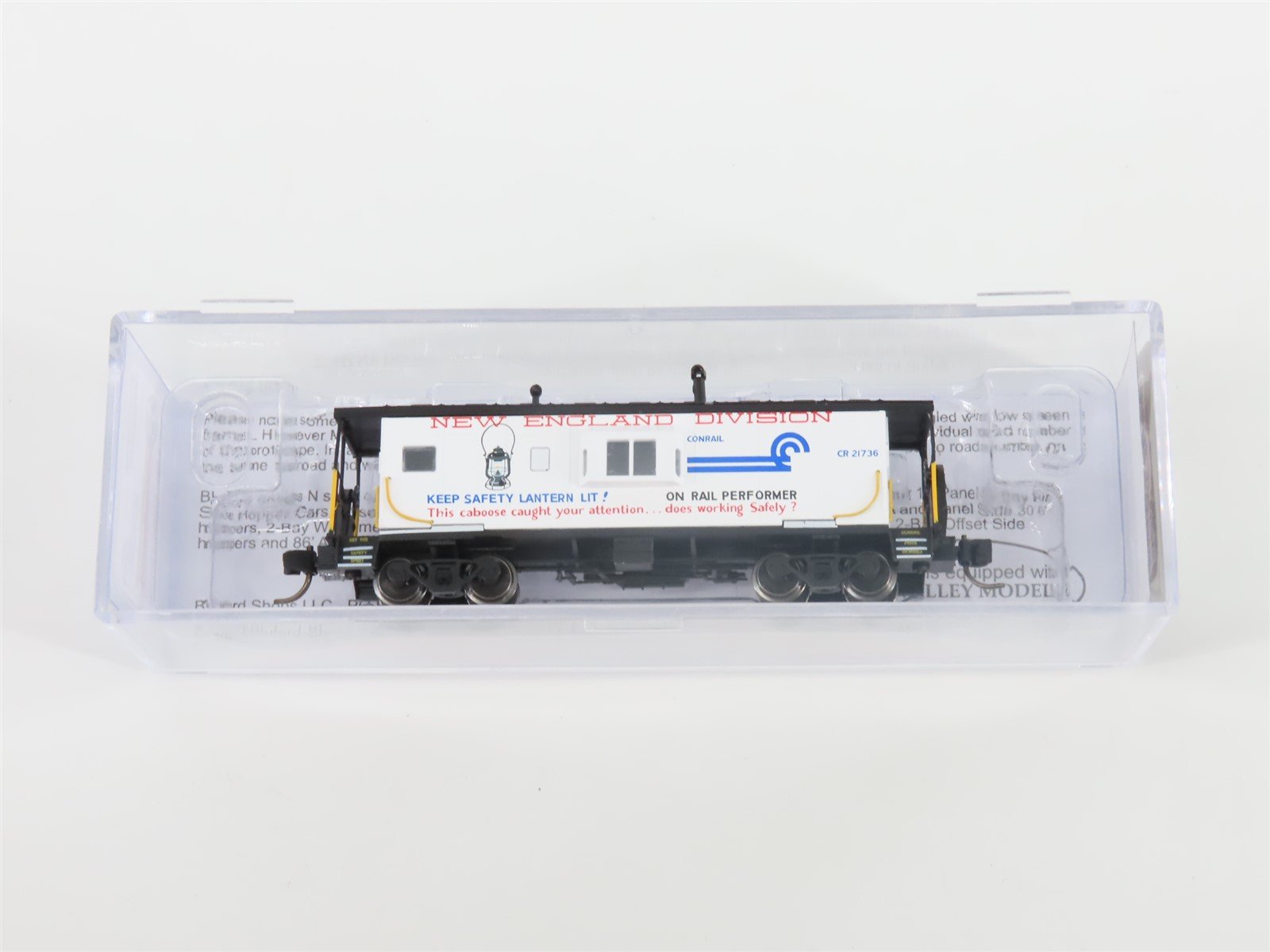 N Bluford Shops NSE BLU21-15 CR Conrail New England Bay Window Caboose #21736