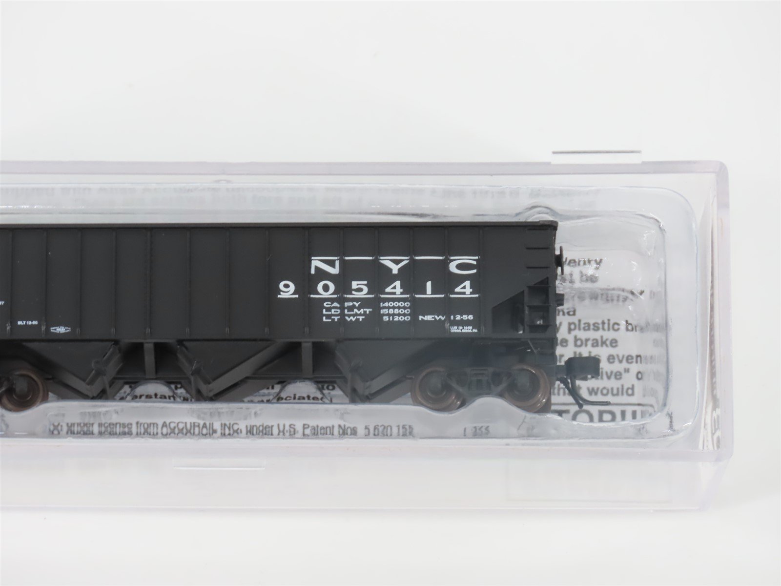 N Bluford Shops 14026 NYC New York Central 3-Bay Rib-Side Hopper #905414 w/ Load