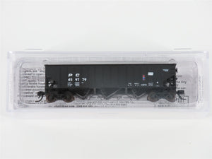 N Bluford Shops 14142 PC Penn Central 3-Bay Rib-Side Hopper #459779 w/ Load