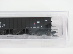 N Bluford Shops 14146 PC Penn Central 3-Bay Rib-Side Hopper #459435 w/ Load