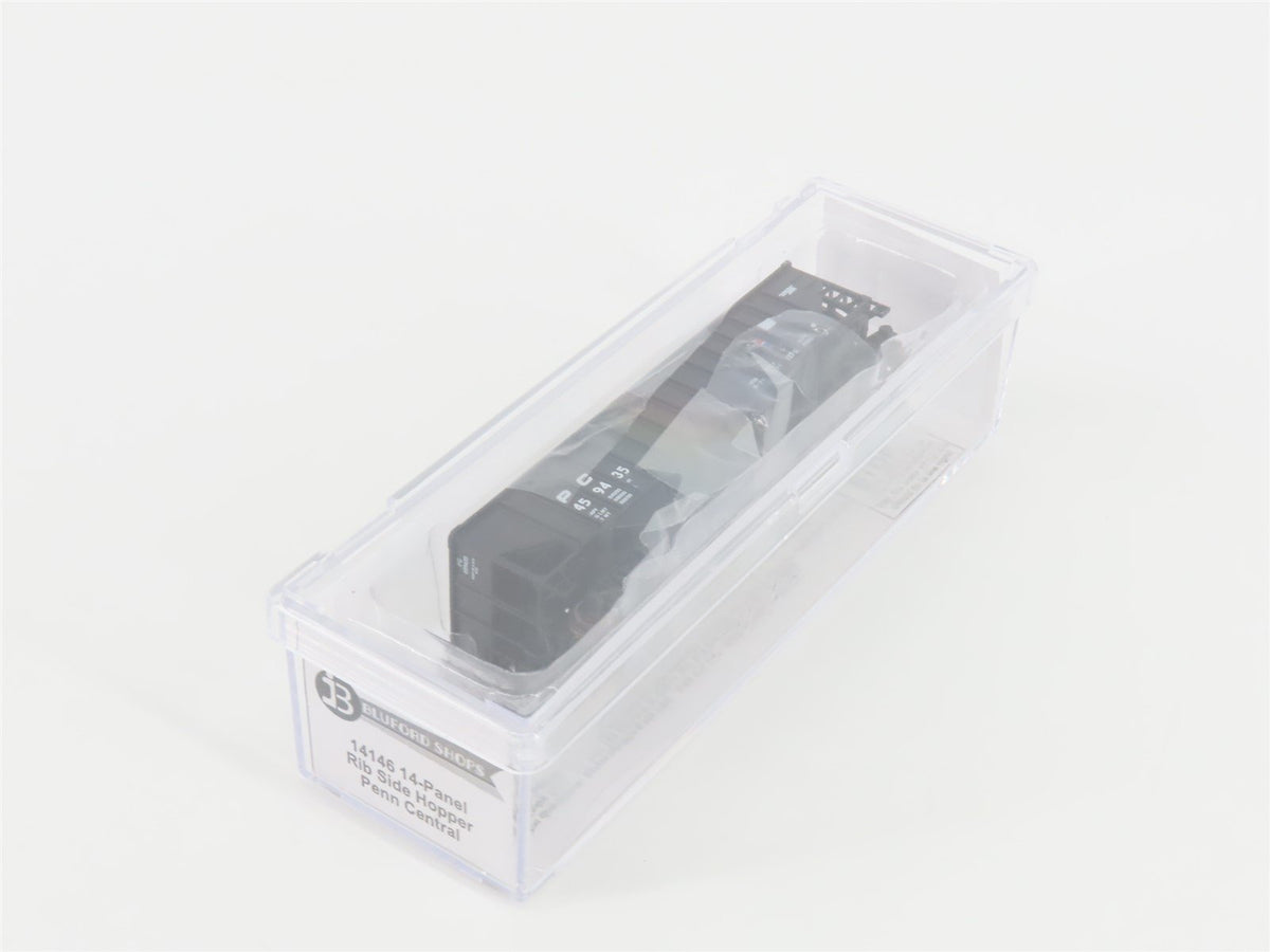 N Bluford Shops 14146 PC Penn Central 3-Bay Rib-Side Hopper #459435 w/ Load