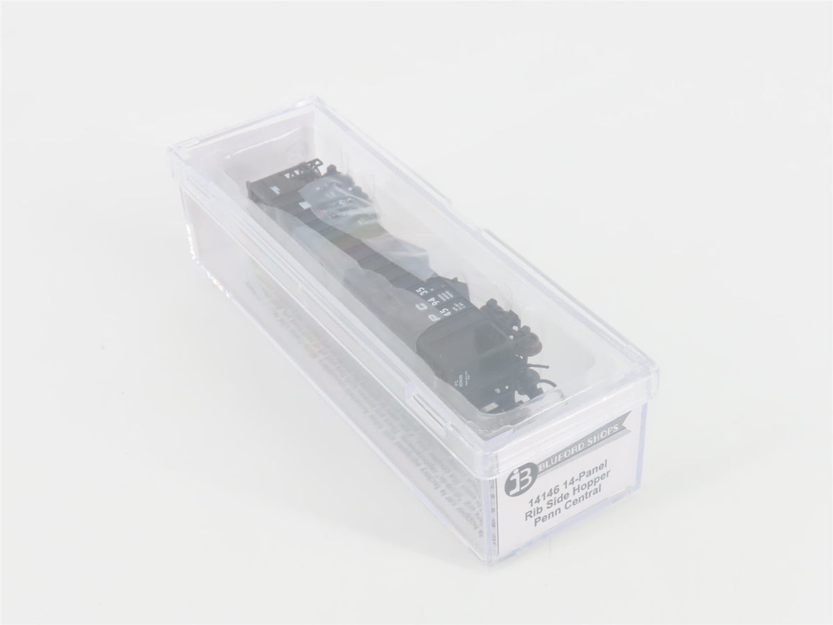 N Bluford Shops 14146 PC Penn Central 3-Bay Rib-Side Hopper #459435 w/ Load