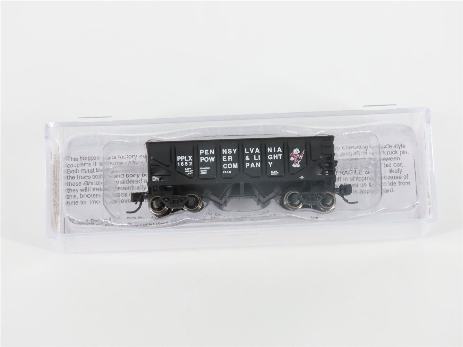 N Bluford Shops NSE BLU17-13 PPLX Pennsylvania Power & Light 2-Bay Hopper w/Load