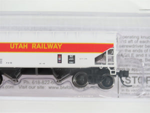 N Scale Bluford Shops NSE BLU17-39 UTAH Railway 2-Bay Hopper #4079 w/ Load