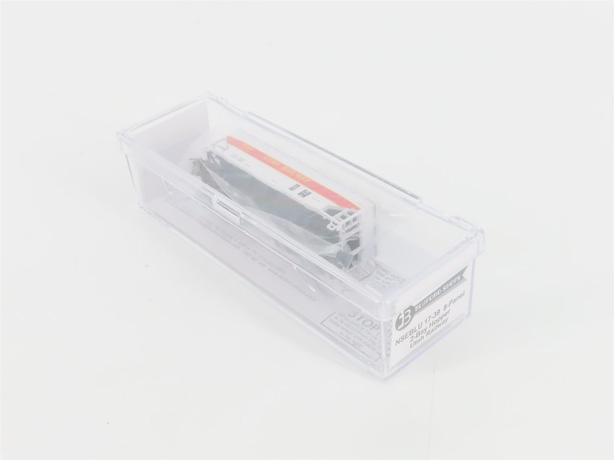 N Scale Bluford Shops NSE BLU17-39 UTAH Railway 2-Bay Hopper #4079 w/ Load