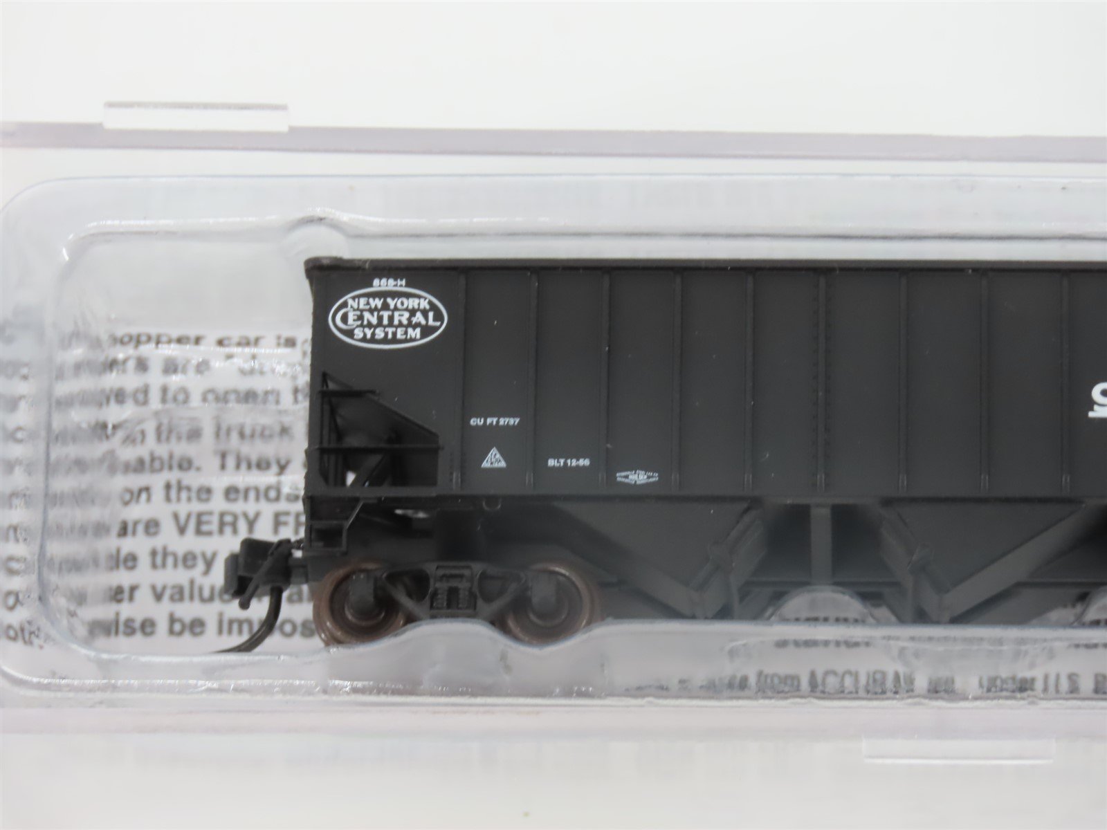 N Bluford Shops 14026 NYC New York Central 3-Bay Rib-Side Hopper #905061 w/ Load