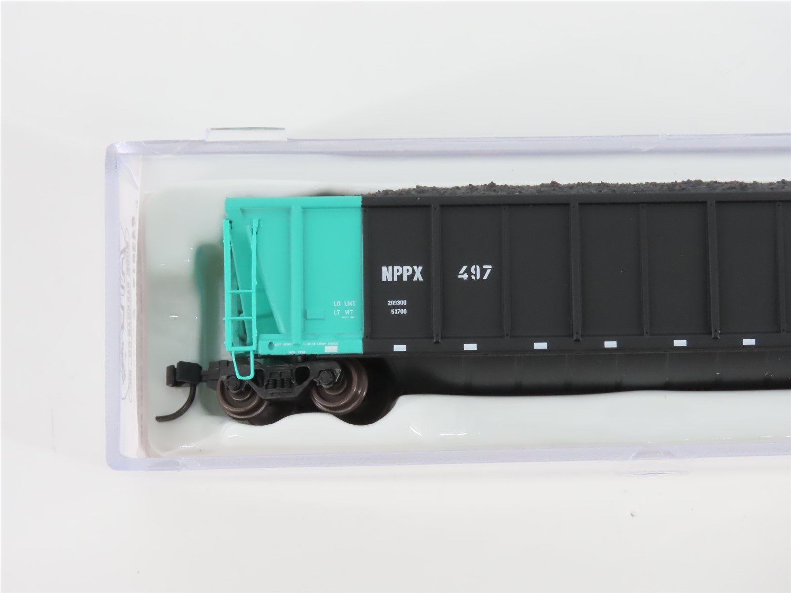 N Scale Atlas 43813-9 NPPX Nebraska Public Power Coalveyor #497 w/ Load