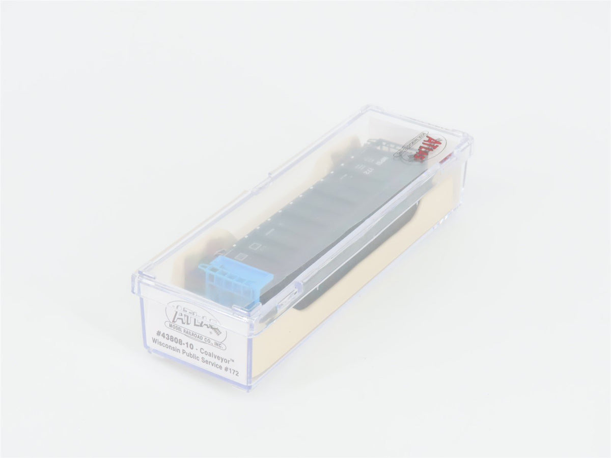 N Scale Atlas 43808-10 WPSX Wisconsin Public Service Coalveyor #172 w/ Load