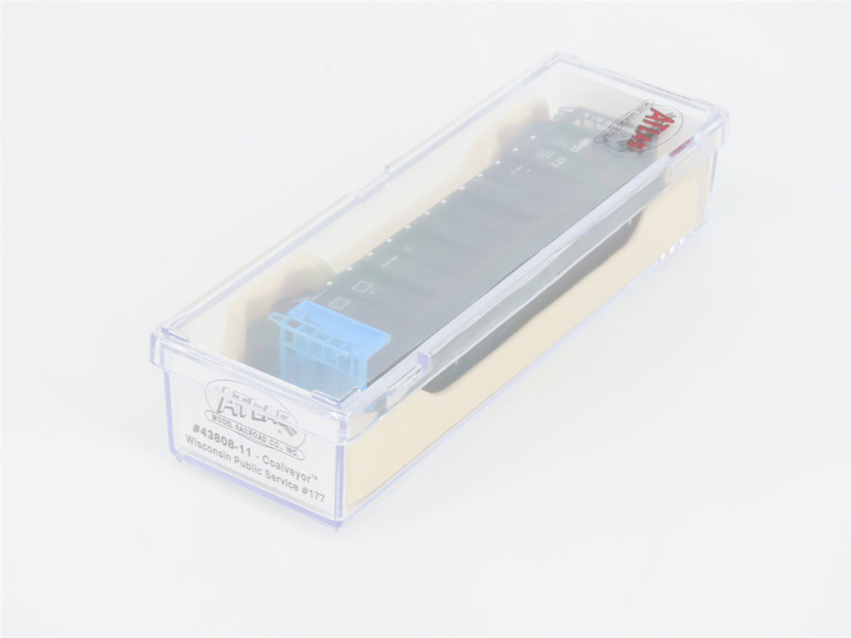 N Scale Atlas 43808-11 WPSX Wisconsin Public Service Coalveyor #177 w/ Load