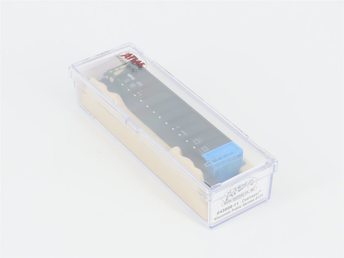 N Scale Atlas 43808-11 WPSX Wisconsin Public Service Coalveyor #177 w/ Load