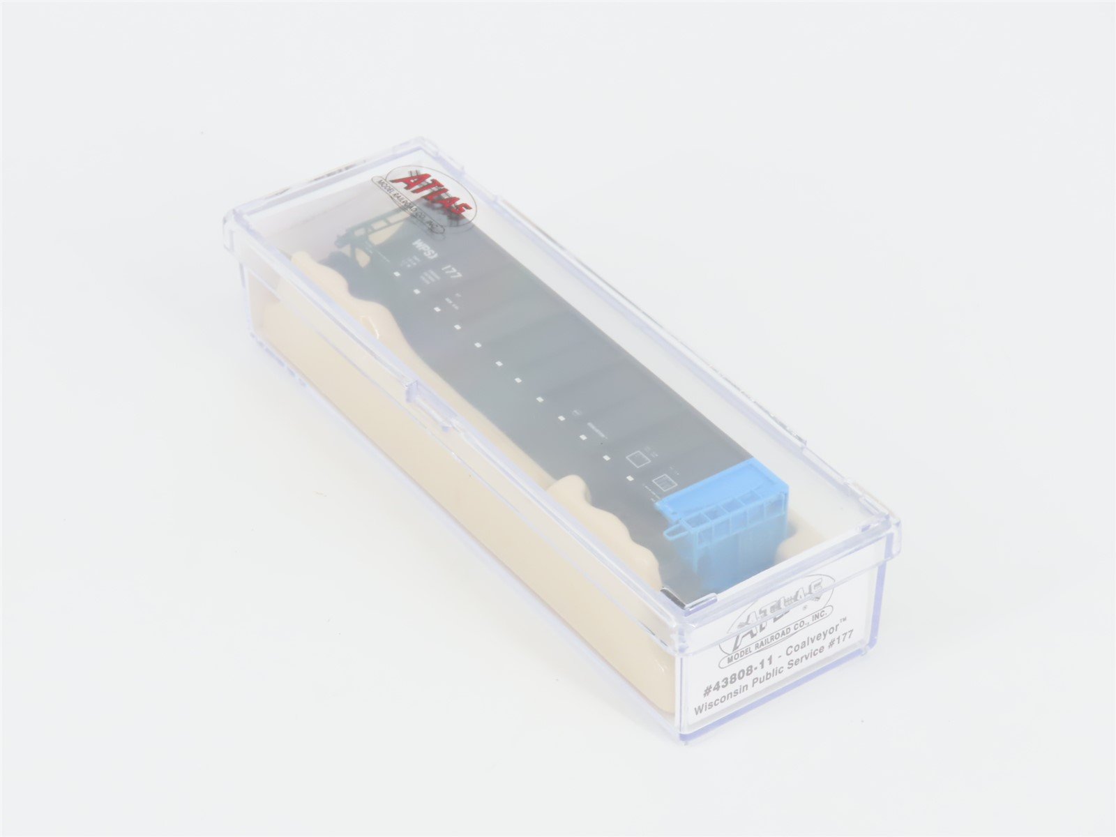 N Scale Atlas 43808-11 WPSX Wisconsin Public Service Coalveyor #177 w/ Load