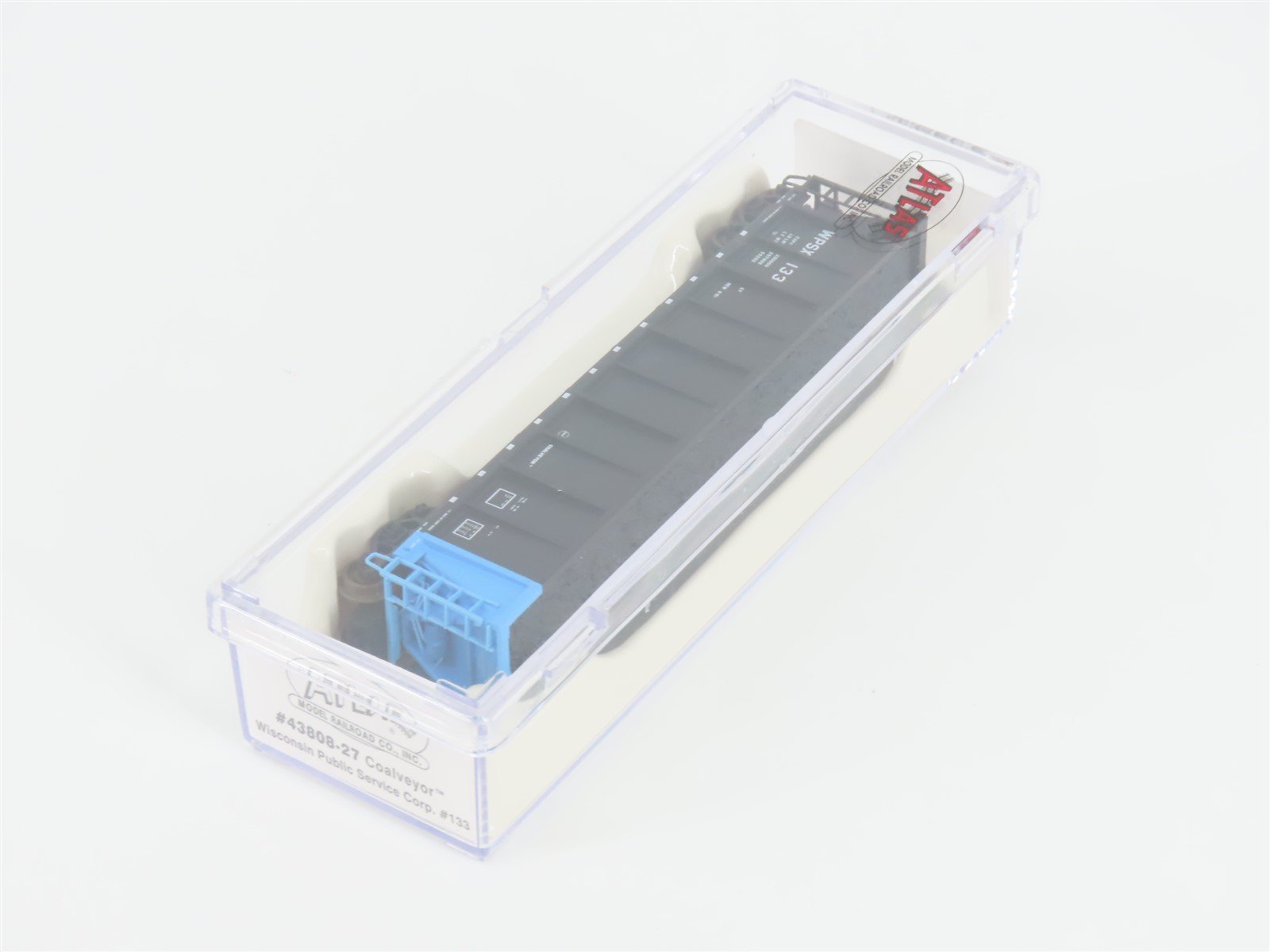 N Scale Atlas 43808-27 WPSX Wisconsin Public Service Coalveyor #133 w/ Load