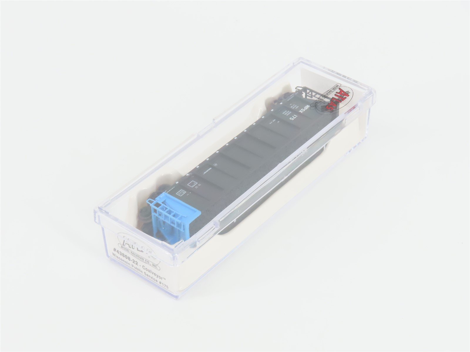 N Scale Atlas 43808-22 WPSX Wisconsin Public Service Coalveyor #175 w/ Load