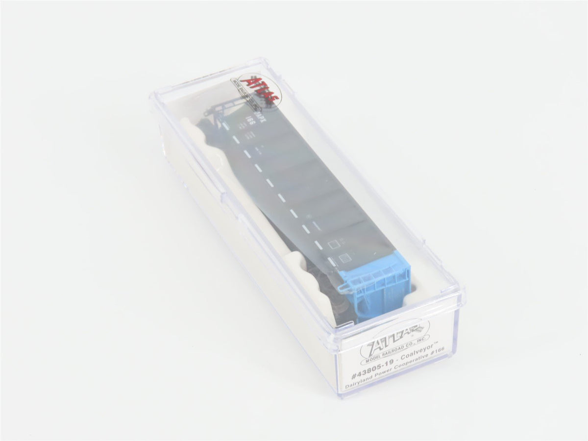 N Scale Atlas 43805-19 DAPX Dairyland Power Cooperative Coalveyor #166 w/ Load