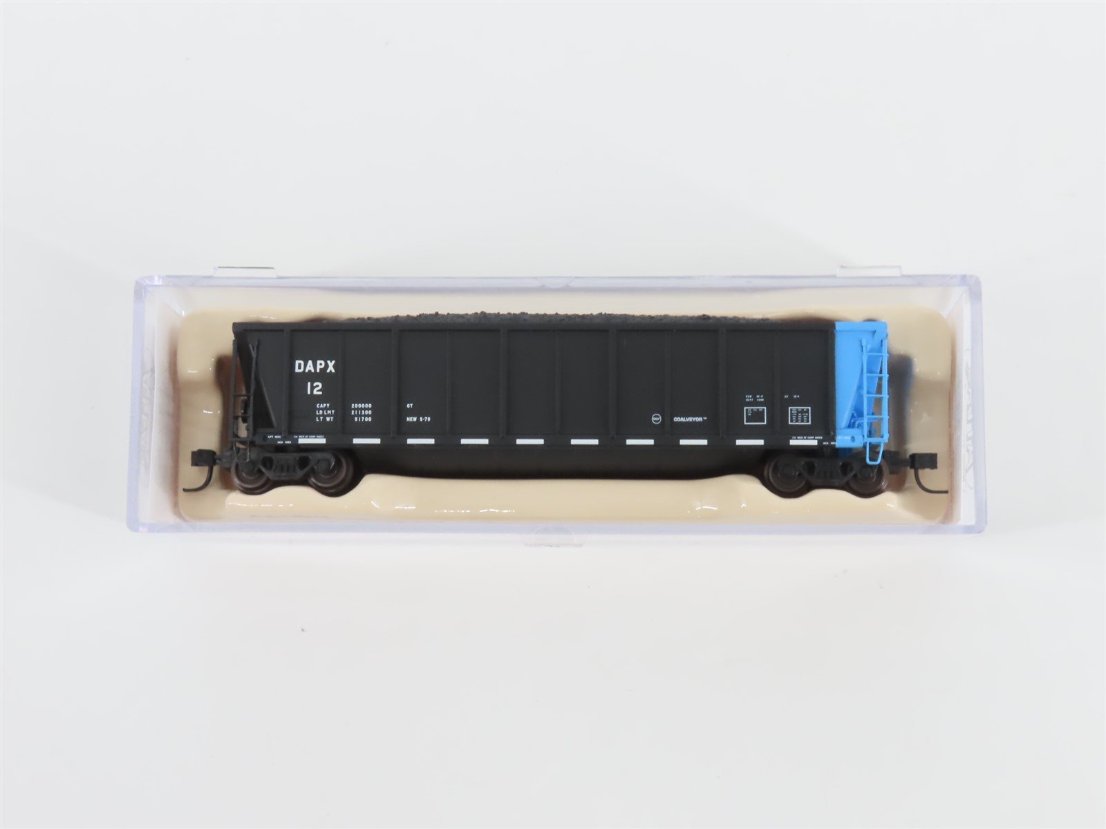 N Scale Atlas 43805-3 DAPX Dairyland Power Cooperative Coalveyor #12 w/ Load