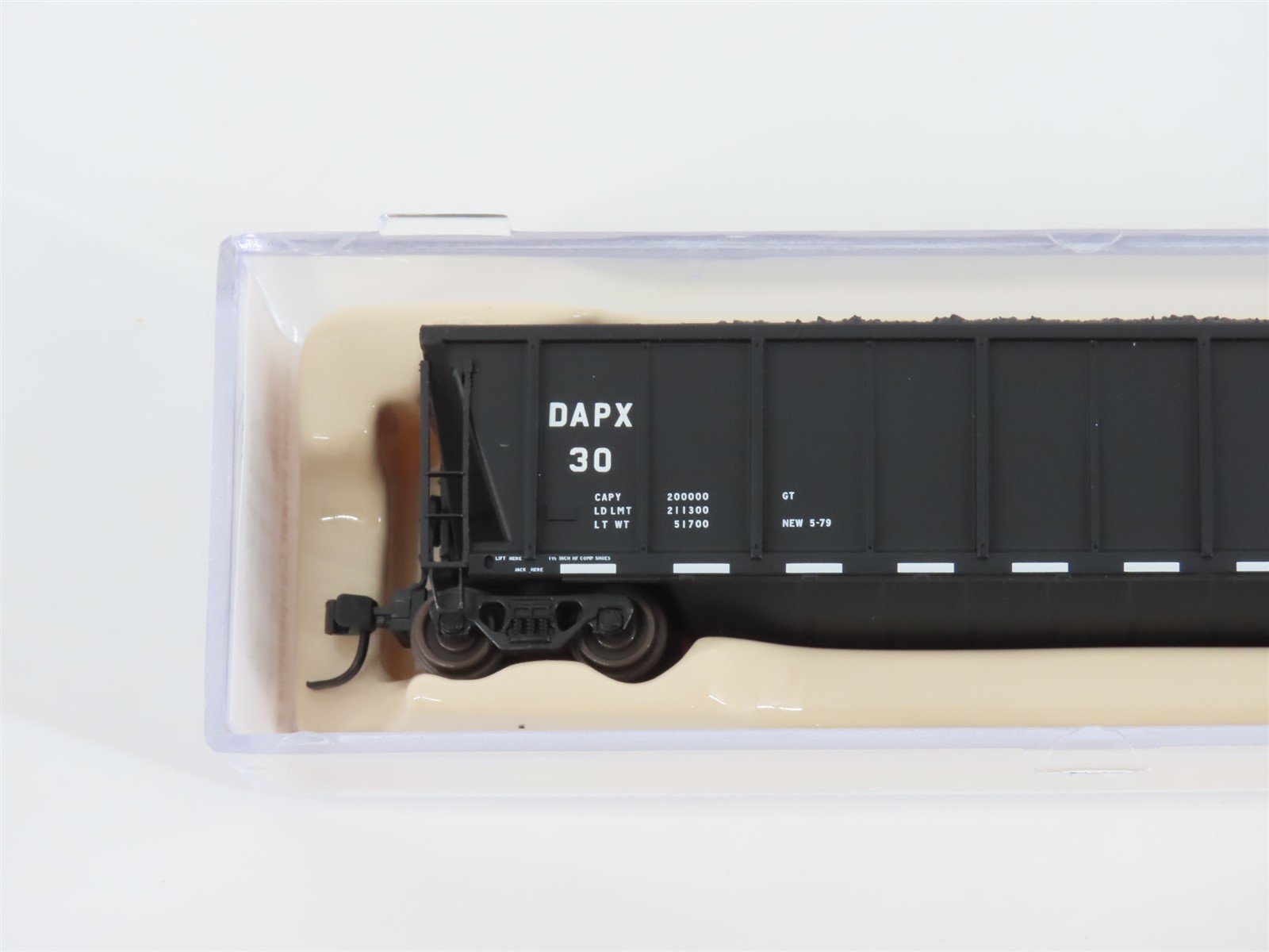 N Scale Atlas 43805-5 DAPX Dairyland Power Cooperative Coalveyor #30 w/ Load