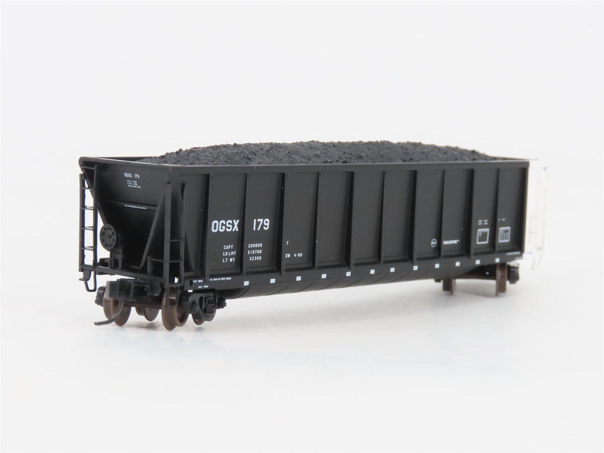 N Scale Atlas 43802-33 OGSX Iowa Southern Utilities Coalveyor #179 w/ Load