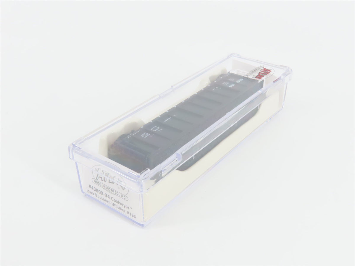 N Scale Atlas 43802-34 OGSX Iowa Southern Utilities Coalveyor #195 w/ Load