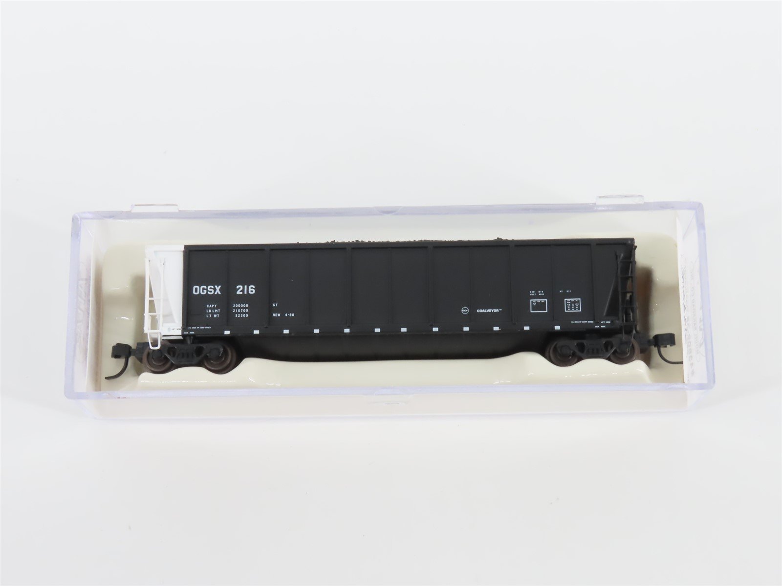 N Scale Atlas 43802-36 OGSX Iowa Southern Utilities Coalveyor #216 w/ Load