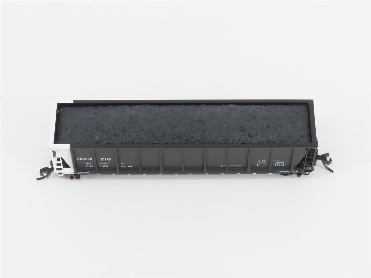 N Scale Atlas 43802-36 OGSX Iowa Southern Utilities Coalveyor #216 w/ Load